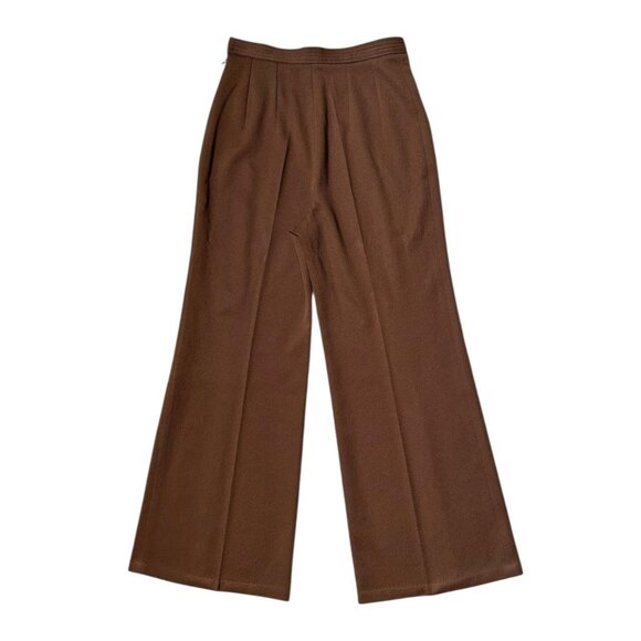 Elegant Brown Flare Pants for Women - Picture 4 of 6